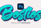 Efecto de texto 3D en photoshop