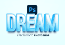 Efecto de texto 3D en photoshop