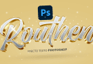 Efecto de texto 3D en photoshop