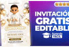 Como hacer Invitación de Primera Comunion de niño- Editable en Canva – Gratis