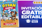 Invitación de toy story Editable en Canva – Gratis