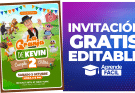 Invitacion de La granja de Zenon  – Editable en Canva – Gratis