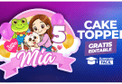 Cake Topper de Lara Campos en Canva 🎂 Plantilla Gratis