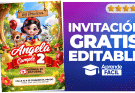 Invitacion de Blanca nieves Editable en Canva – Gratis
