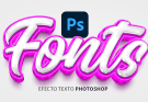 Efecto de texto 3D en photoshop