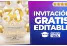 Como hacer Invitación Animada de 30 años en canva