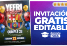 Como hacer Invitación de futbol Animada del barcelona  en canva